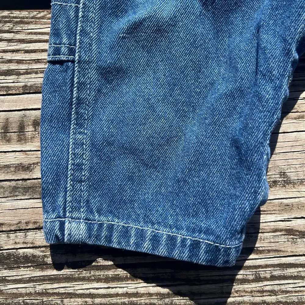 Vintage 90s Carters John Lennon Denim Overalls 9M Unisex Baby Carpenter Cotton